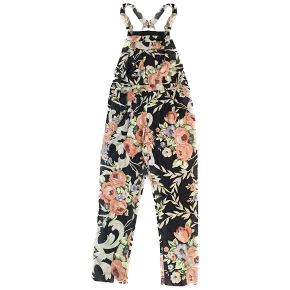 Zimmermann Pants - Zimmermann Silk Floral Overalls Jumpsuit Dungarees Navy Blue Pink Green Size 0